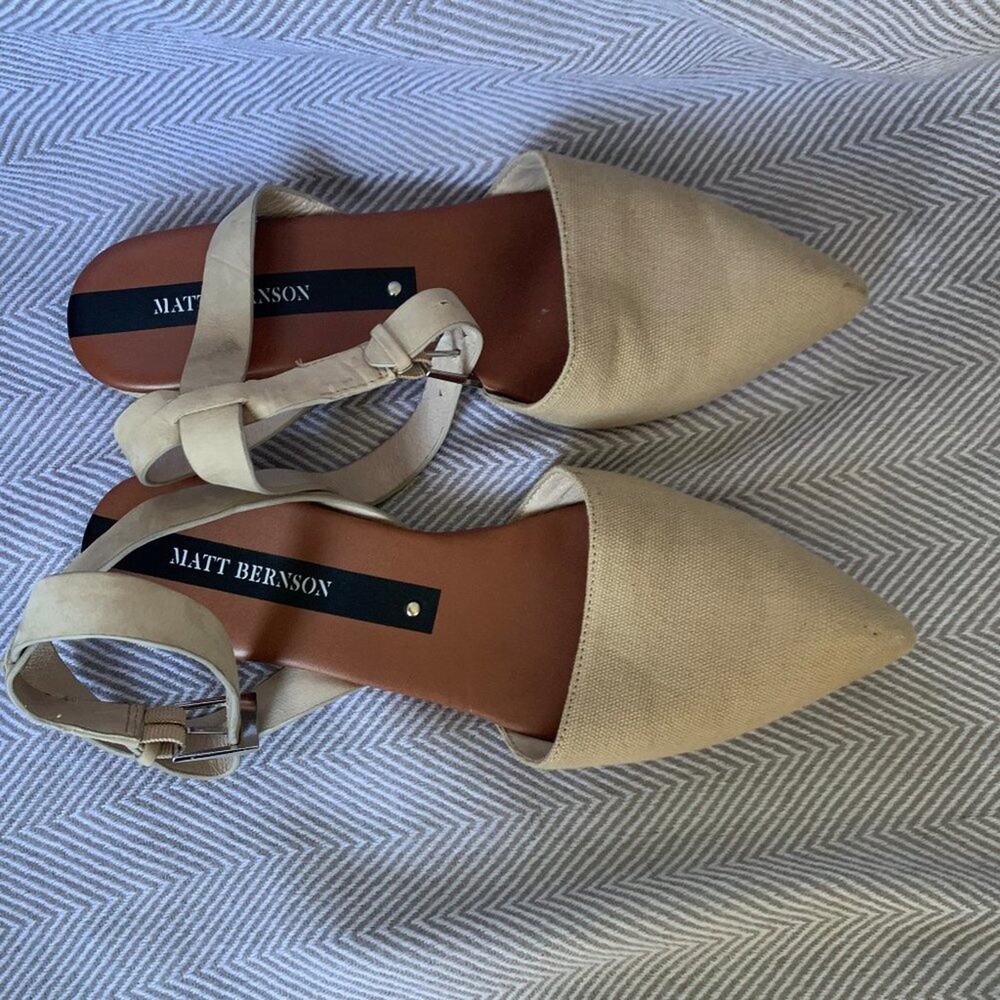MATT BERNSON - Canvas D'Orsay Espadrille Heel